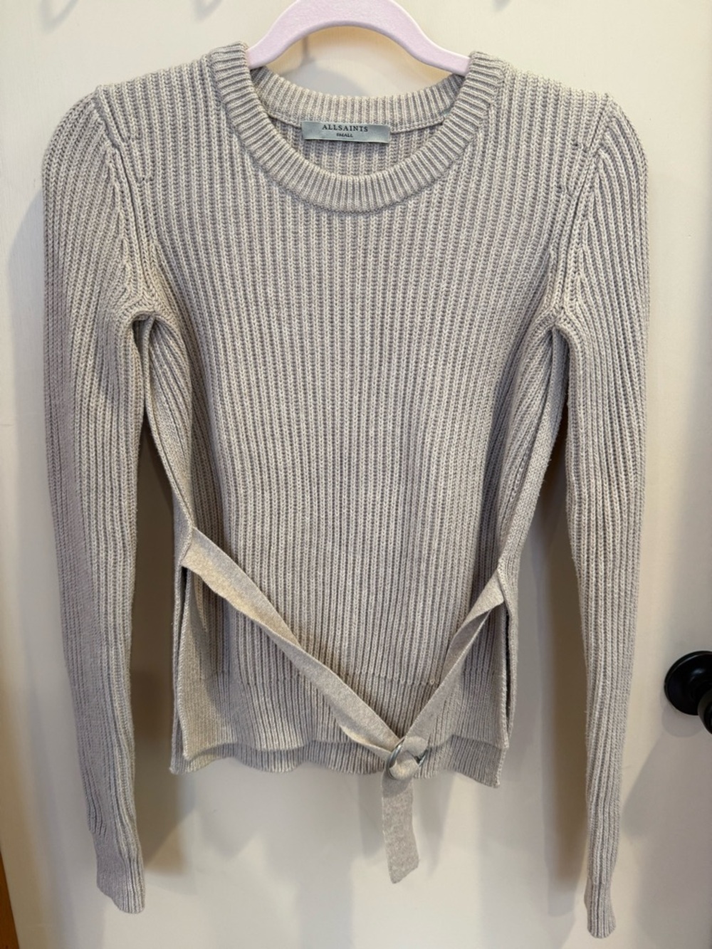 All Saints 100% cotton knit sweater